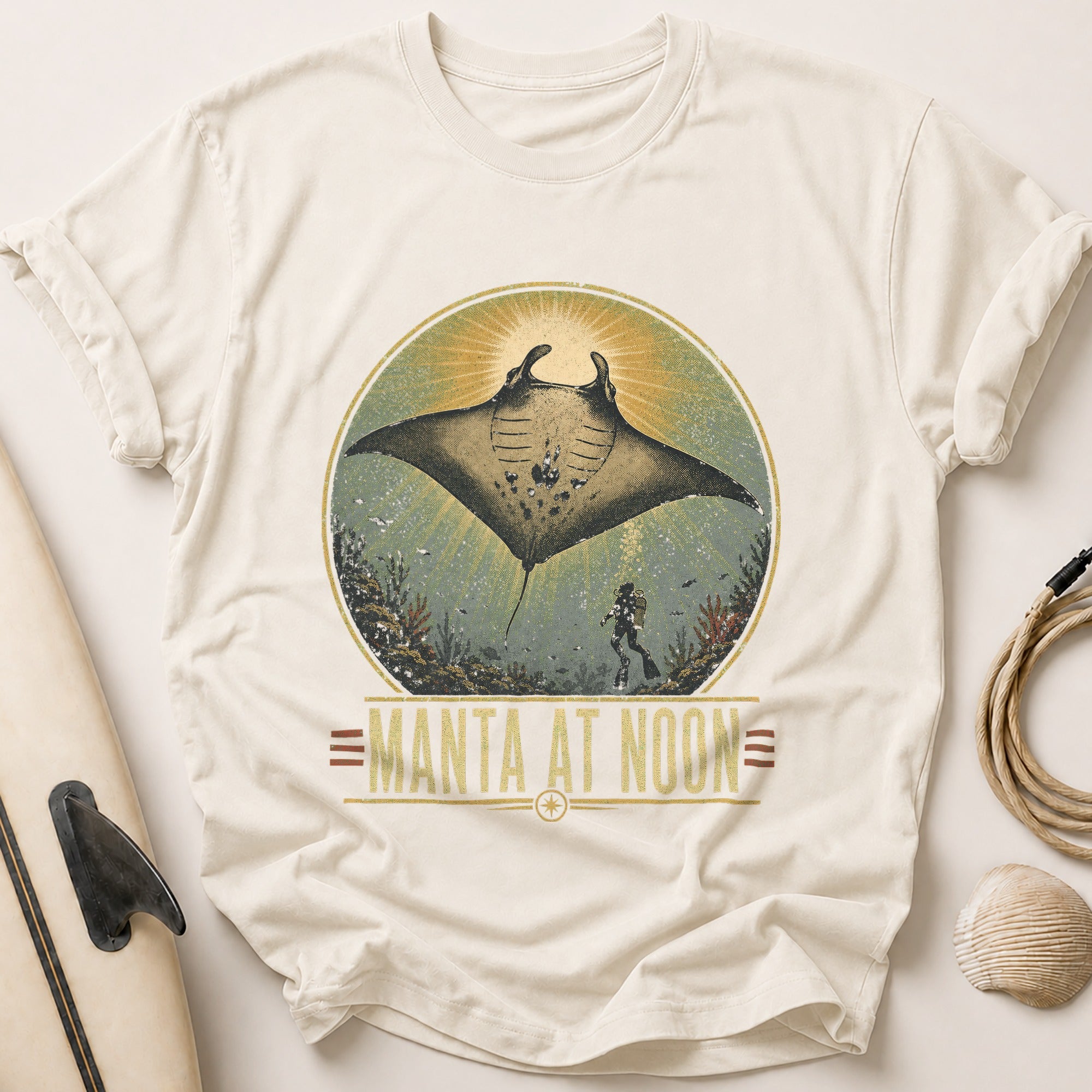 Manta At Noon Tee - Stone