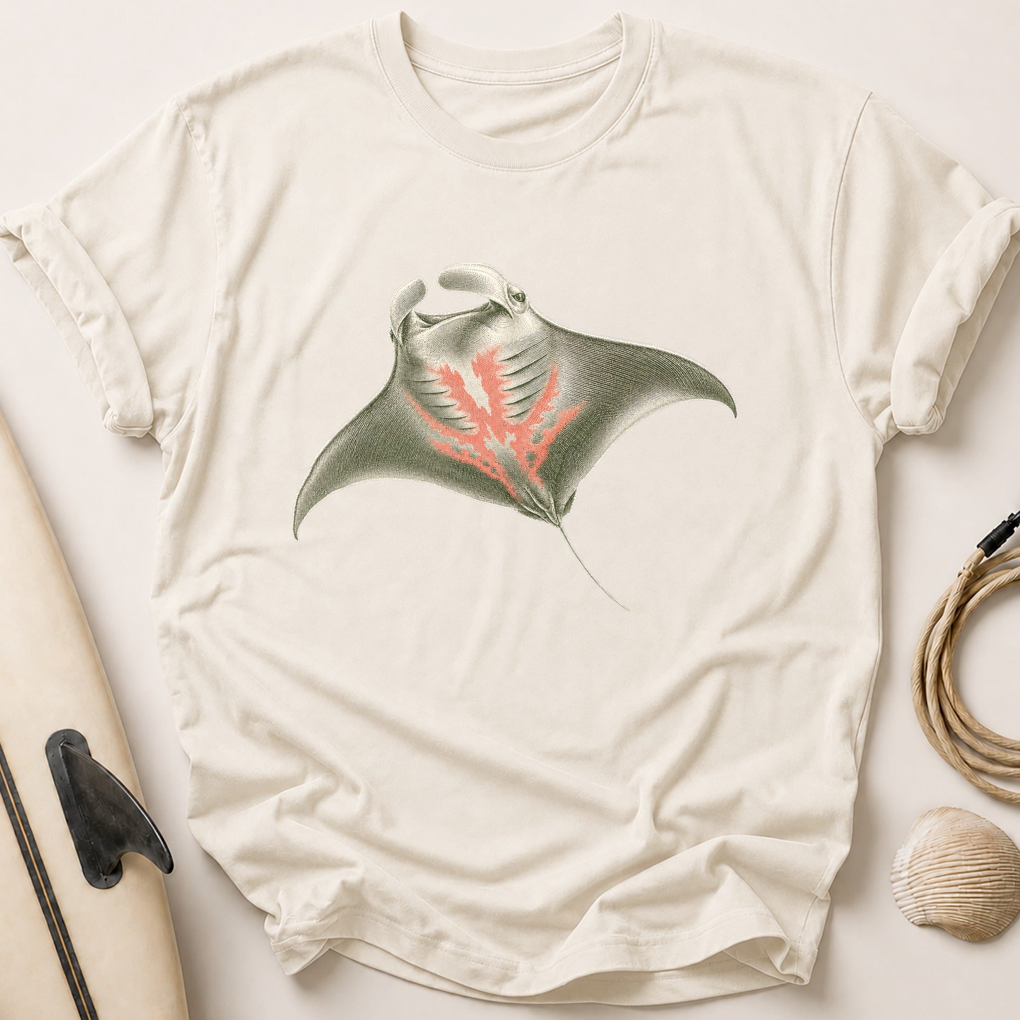 Manta Gliding Tee - Stone