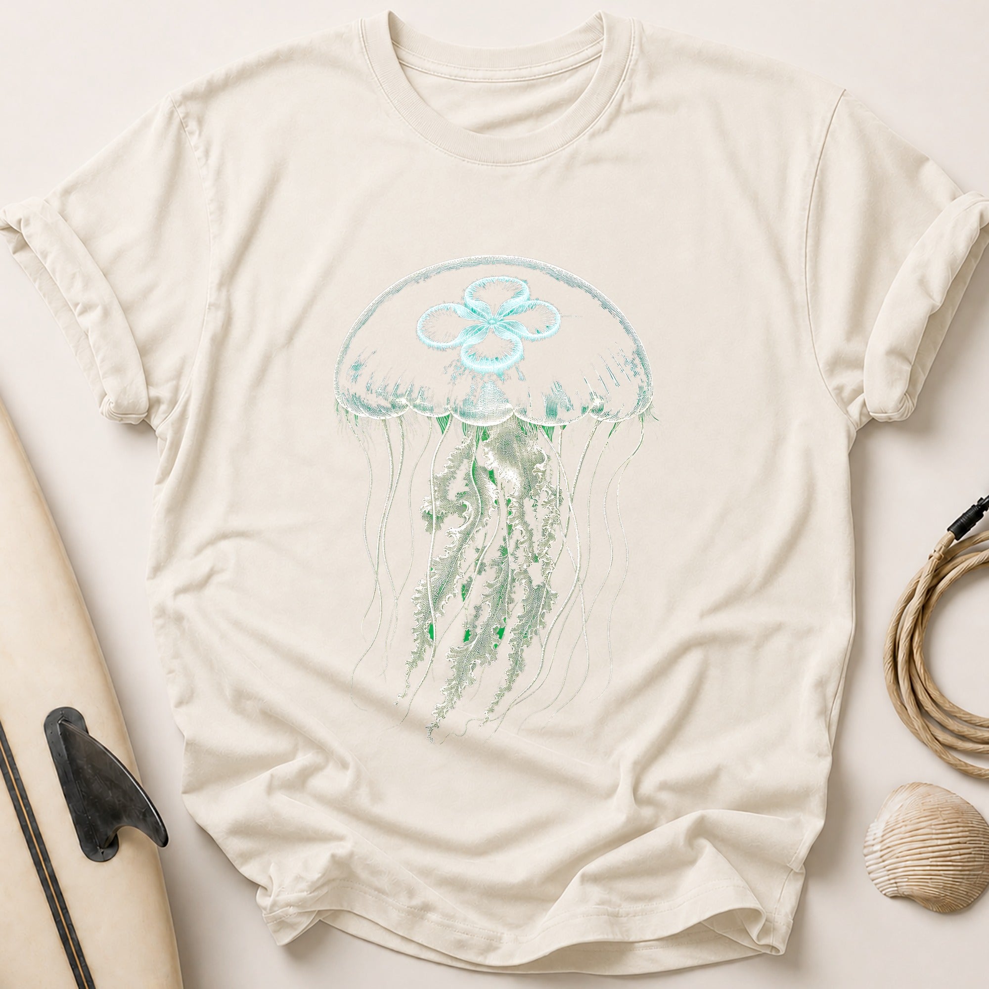 Moon Jellyfish Tee - Stone