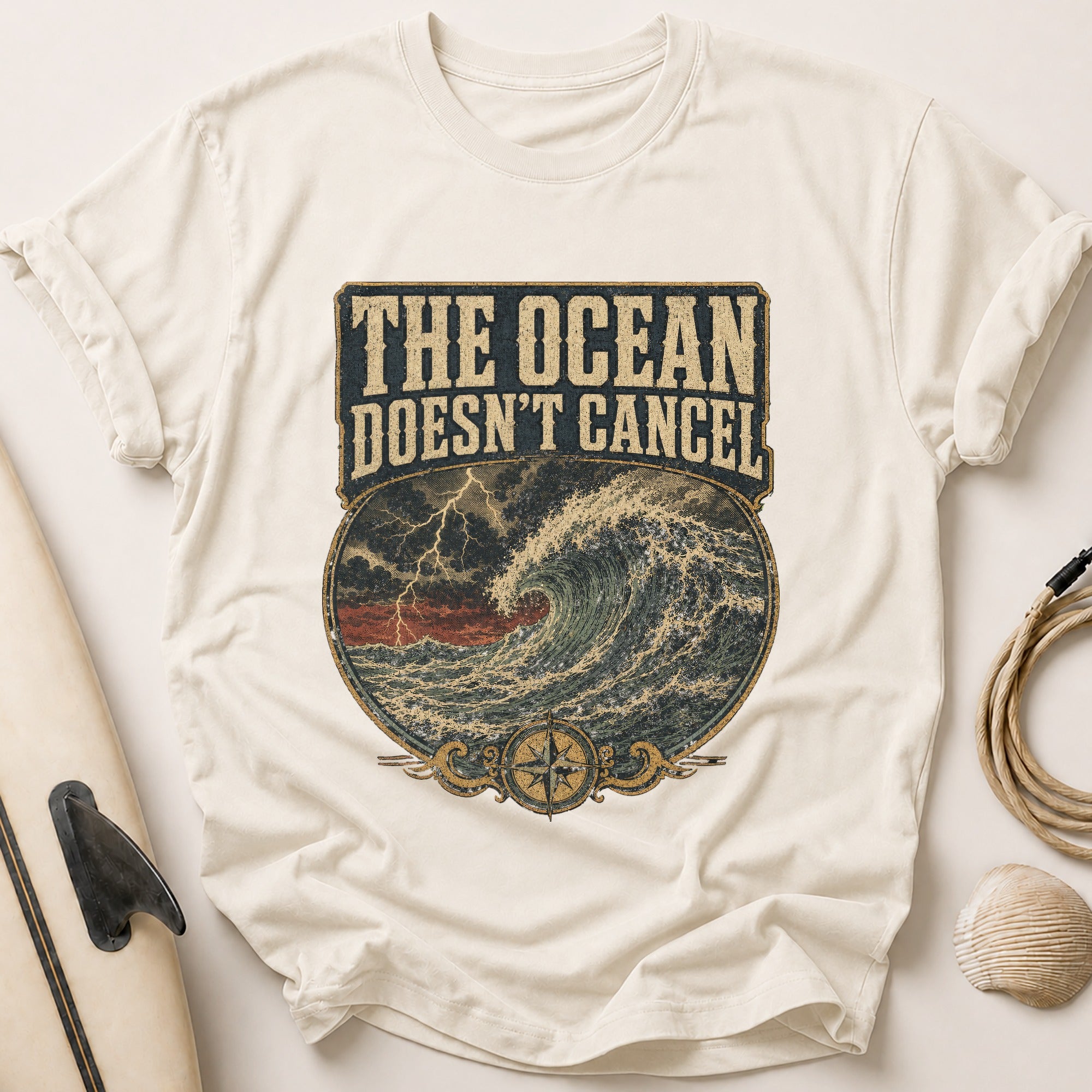 Ocean Doesn't Cancel Tee - Stone