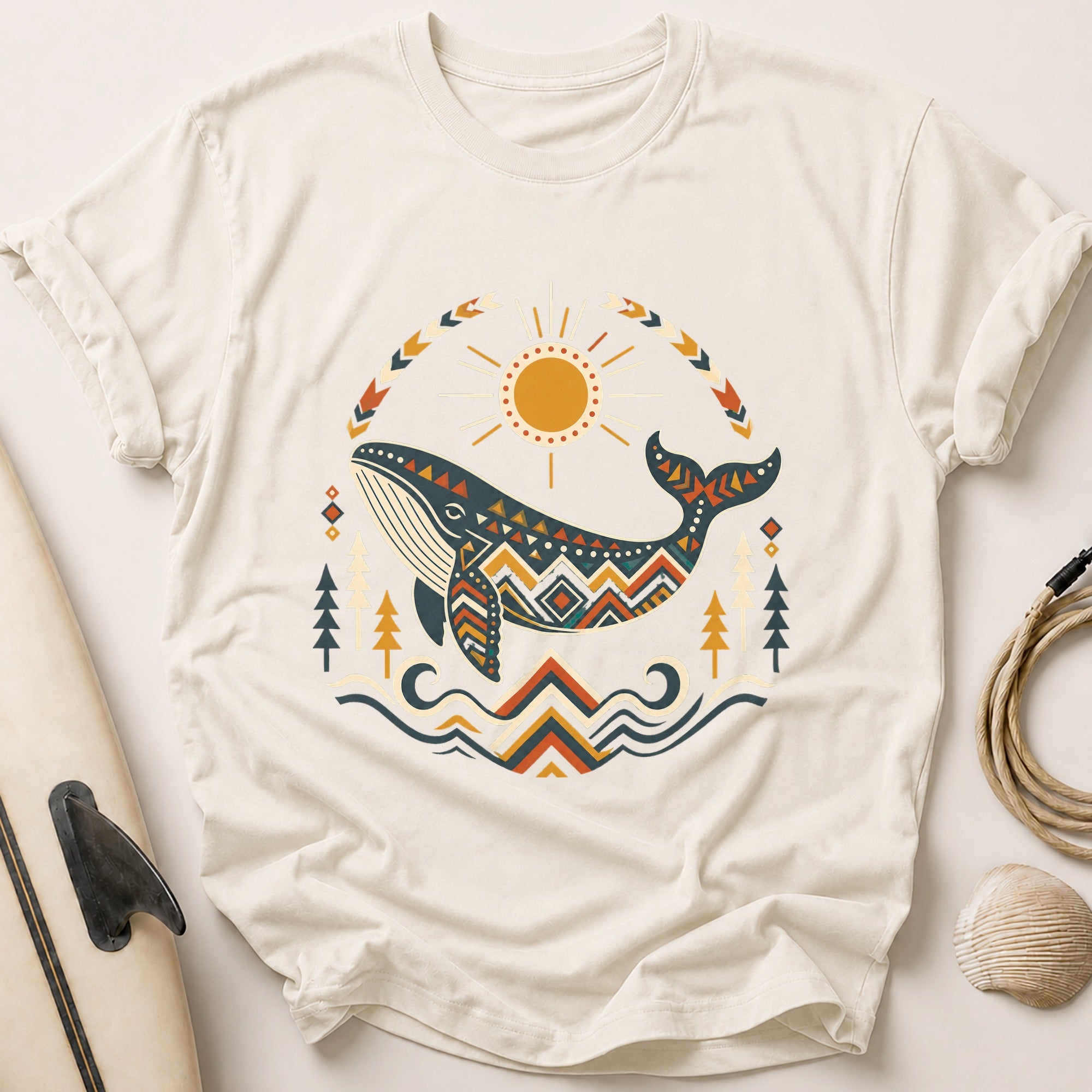Spirit Whale Tee - Stone