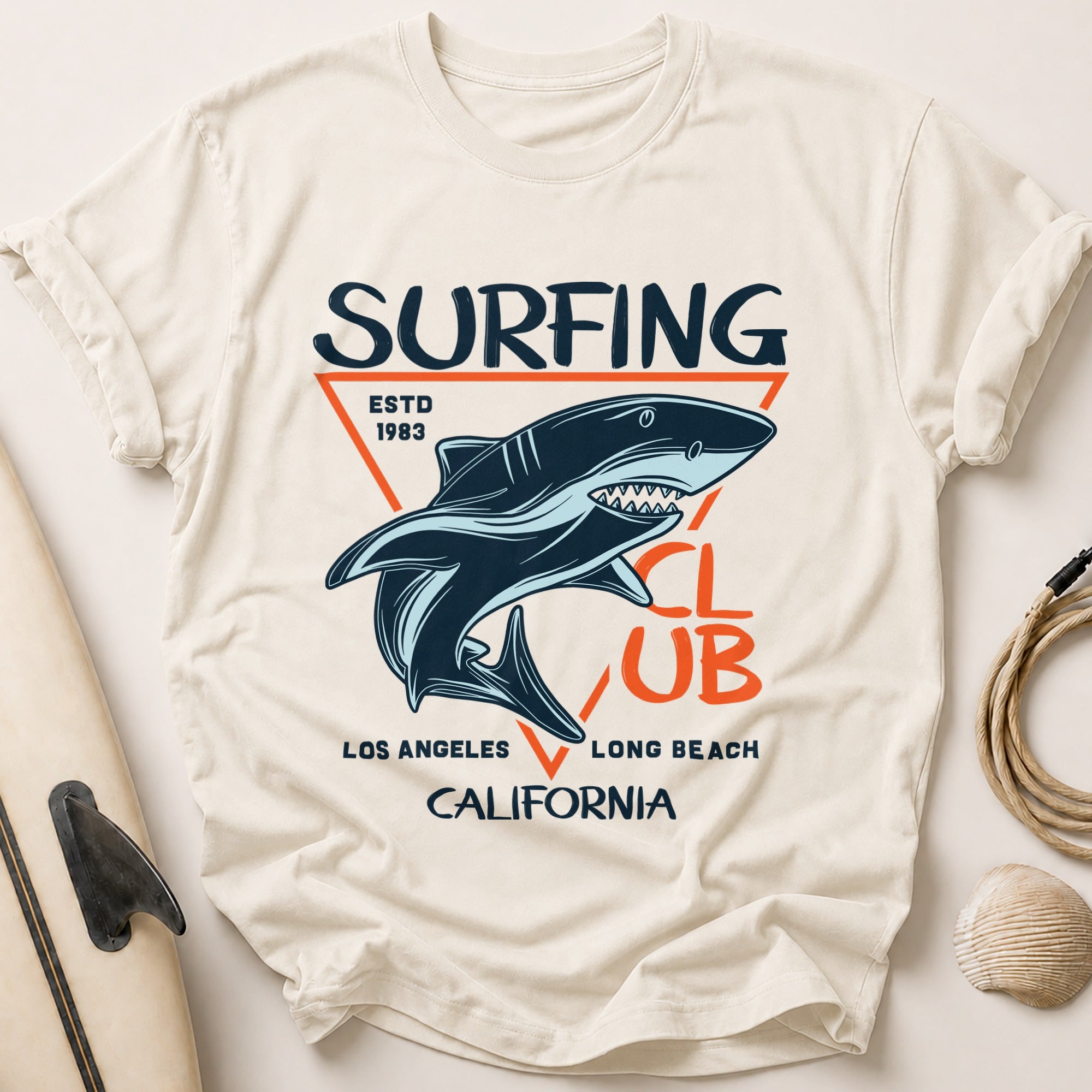 Surfing Estd 1983 Tee - Stone