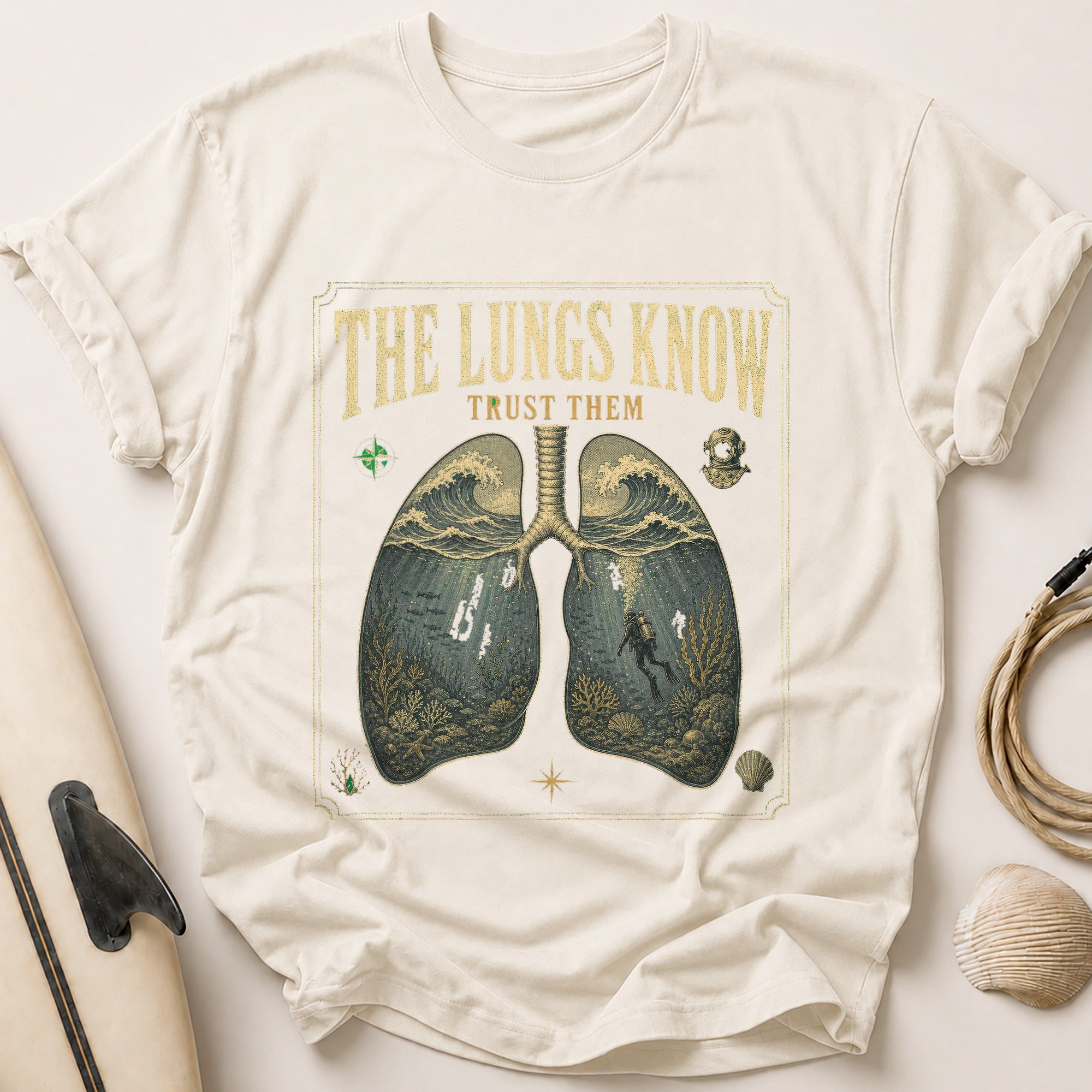 The Lungs Know Tee - Stone