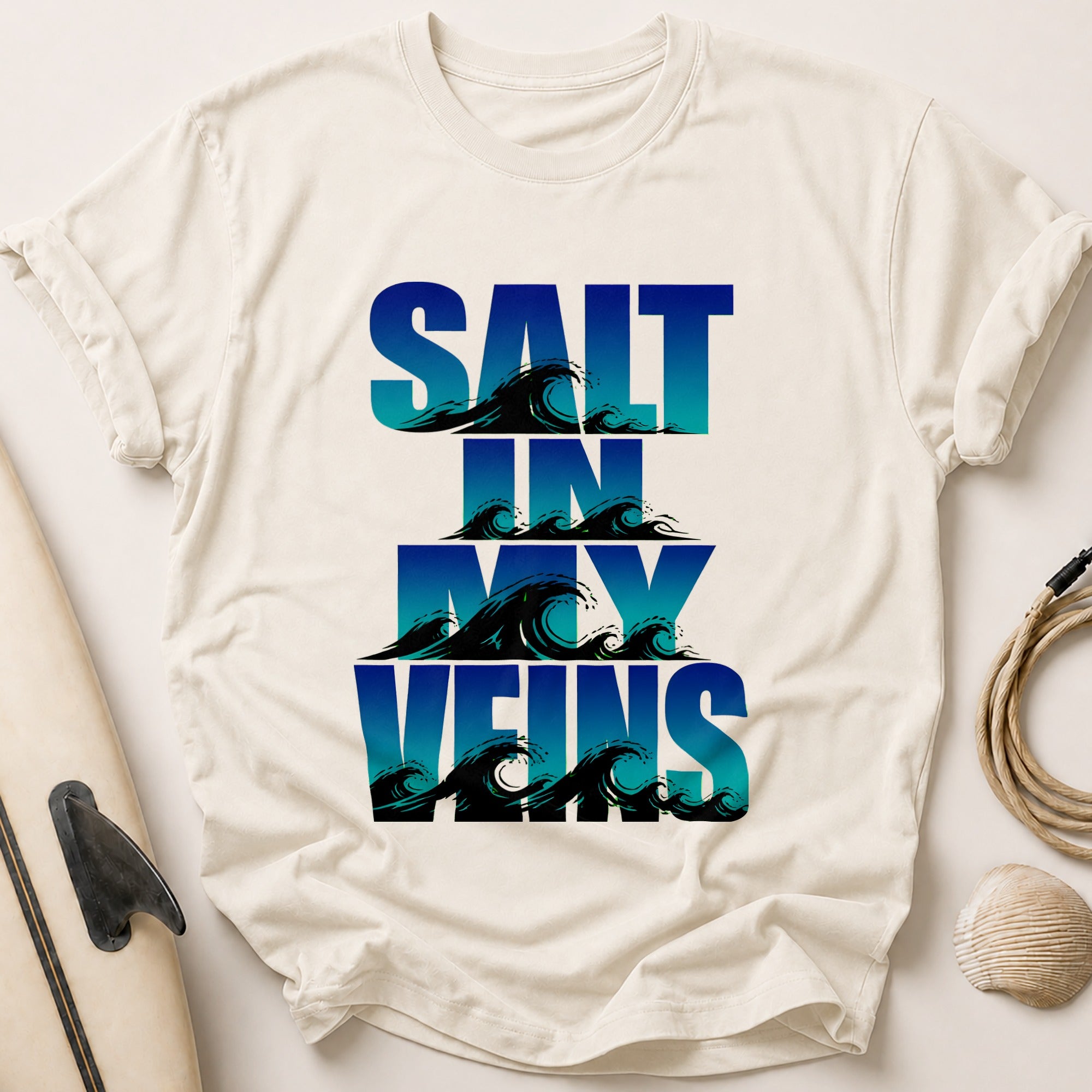 Salt of my Vitals Funny Tee - Stone
