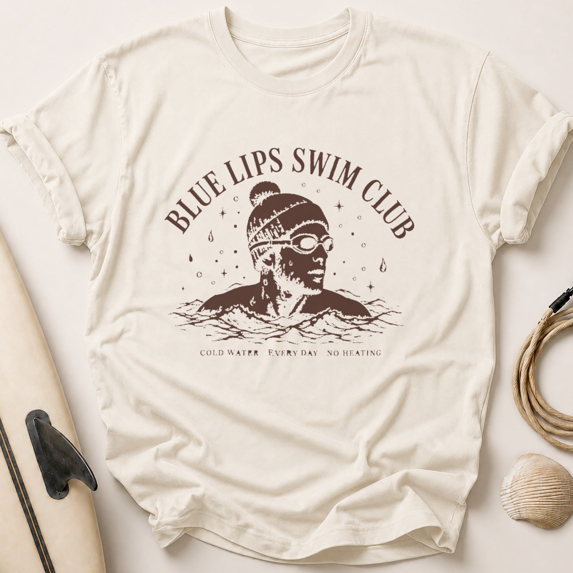 BLUE LIPS SWIM CLUB Tee - Stone