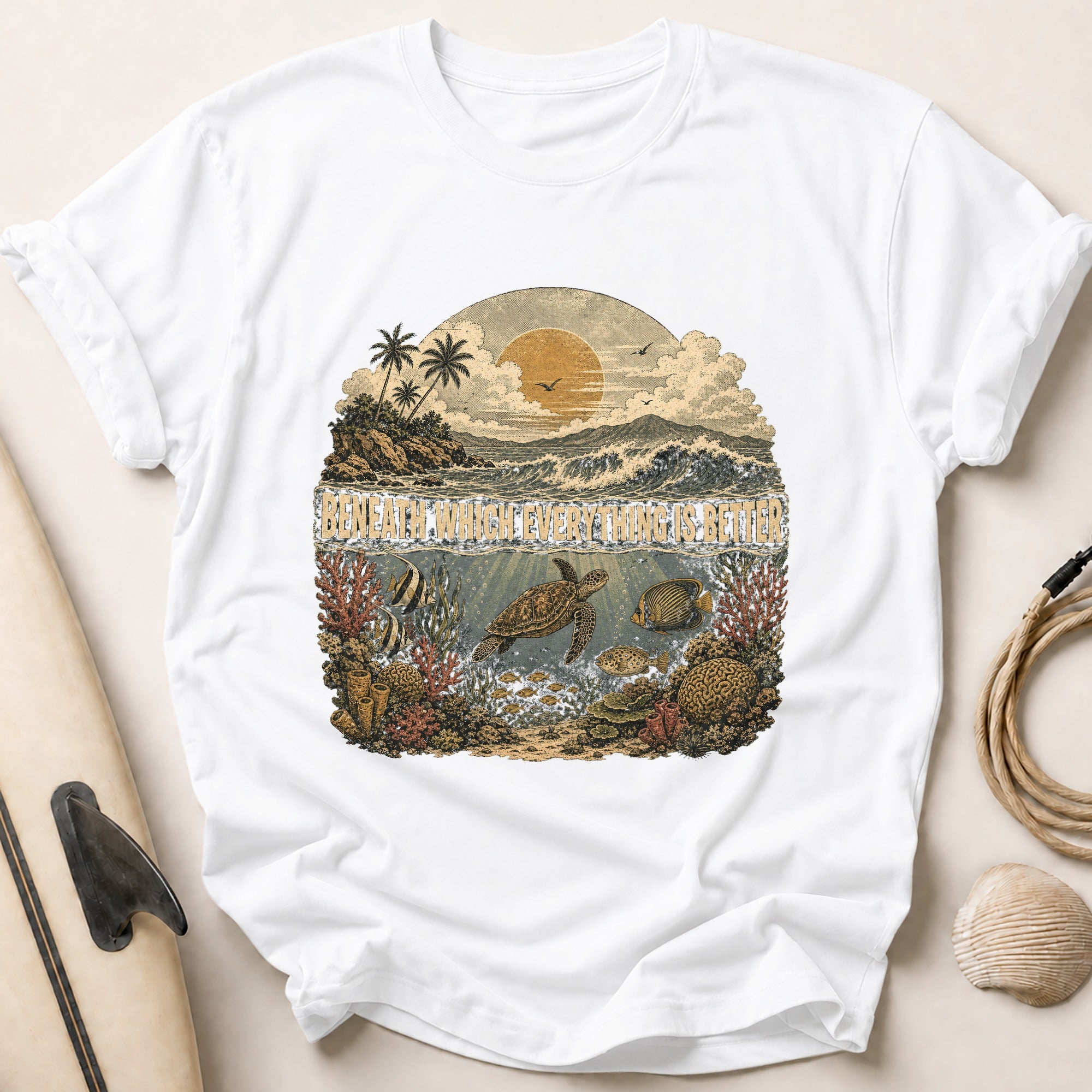 Beneath Which Everything Tee - White