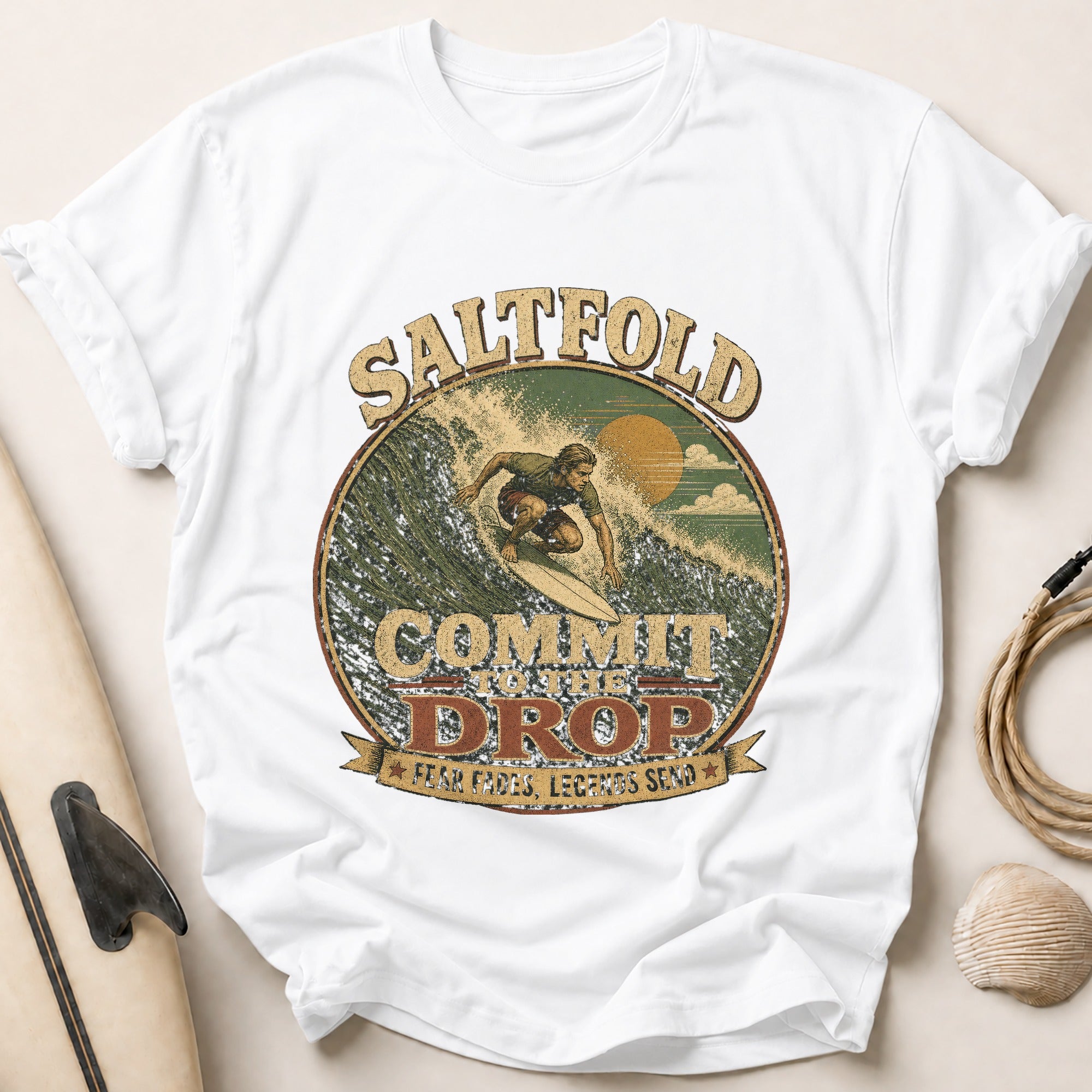 Commit To The Drop Tee - White
