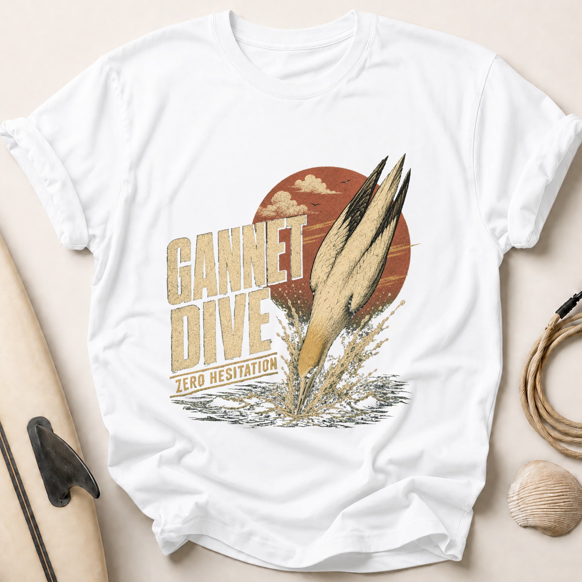 Gannet Dive Tee - White