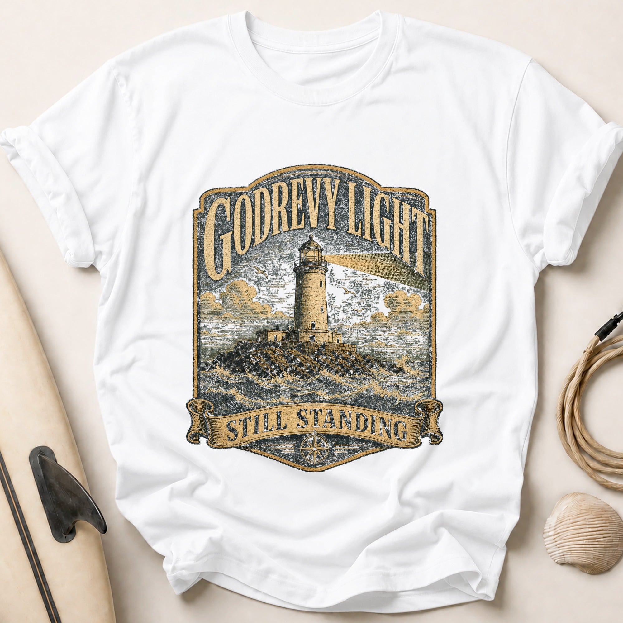 Godrevy Light Tee - White