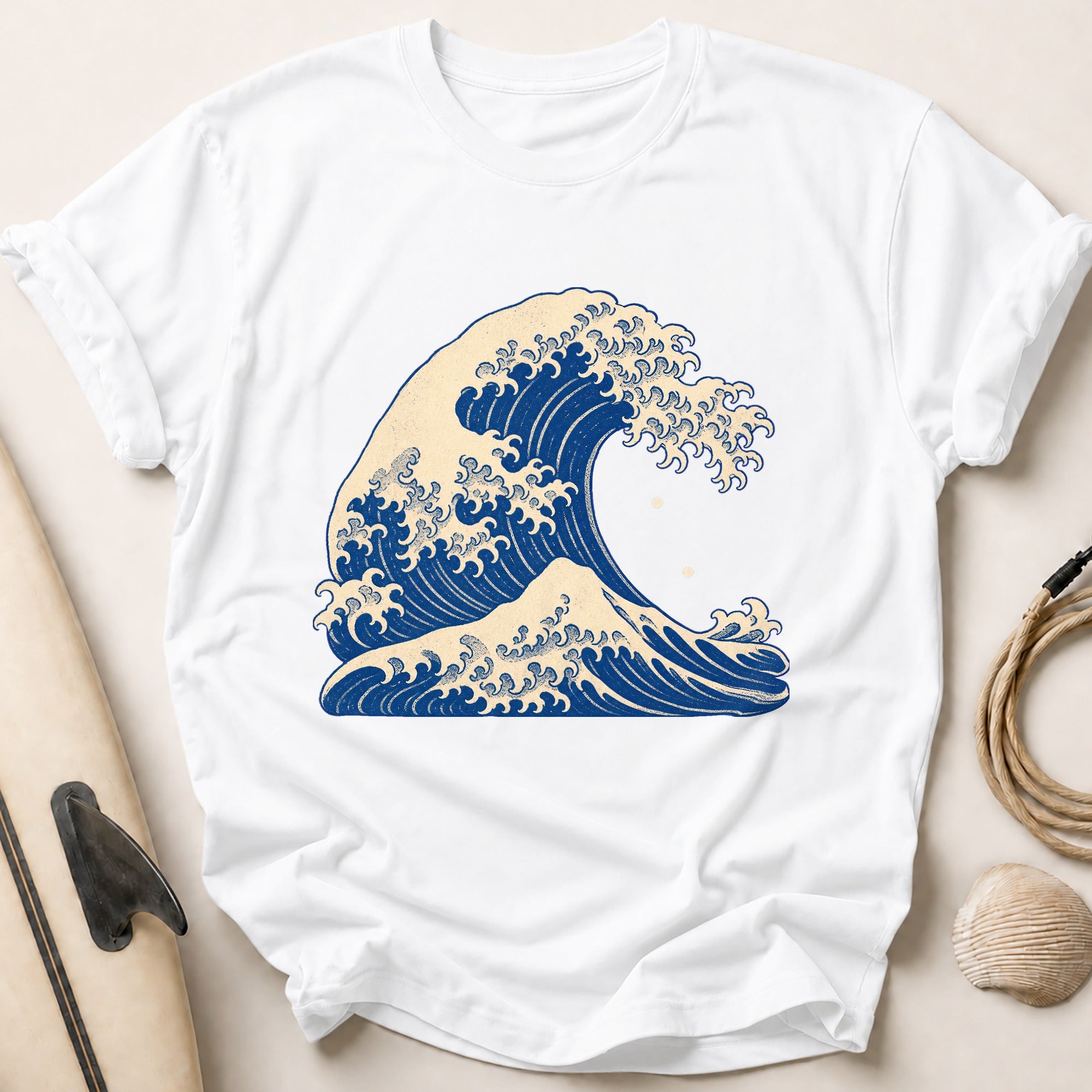 Great Wave Tee - White