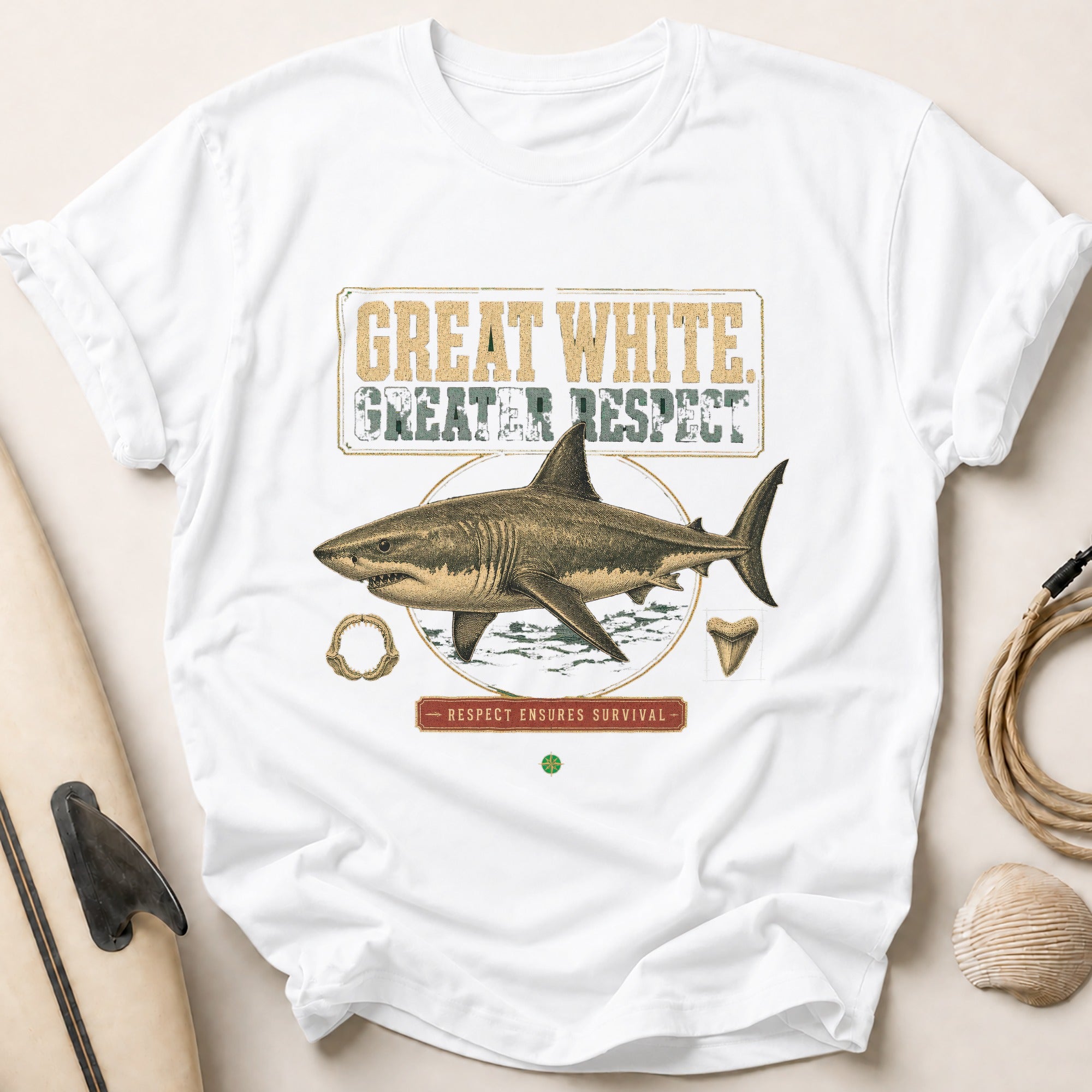 Greater Respect Tee - White