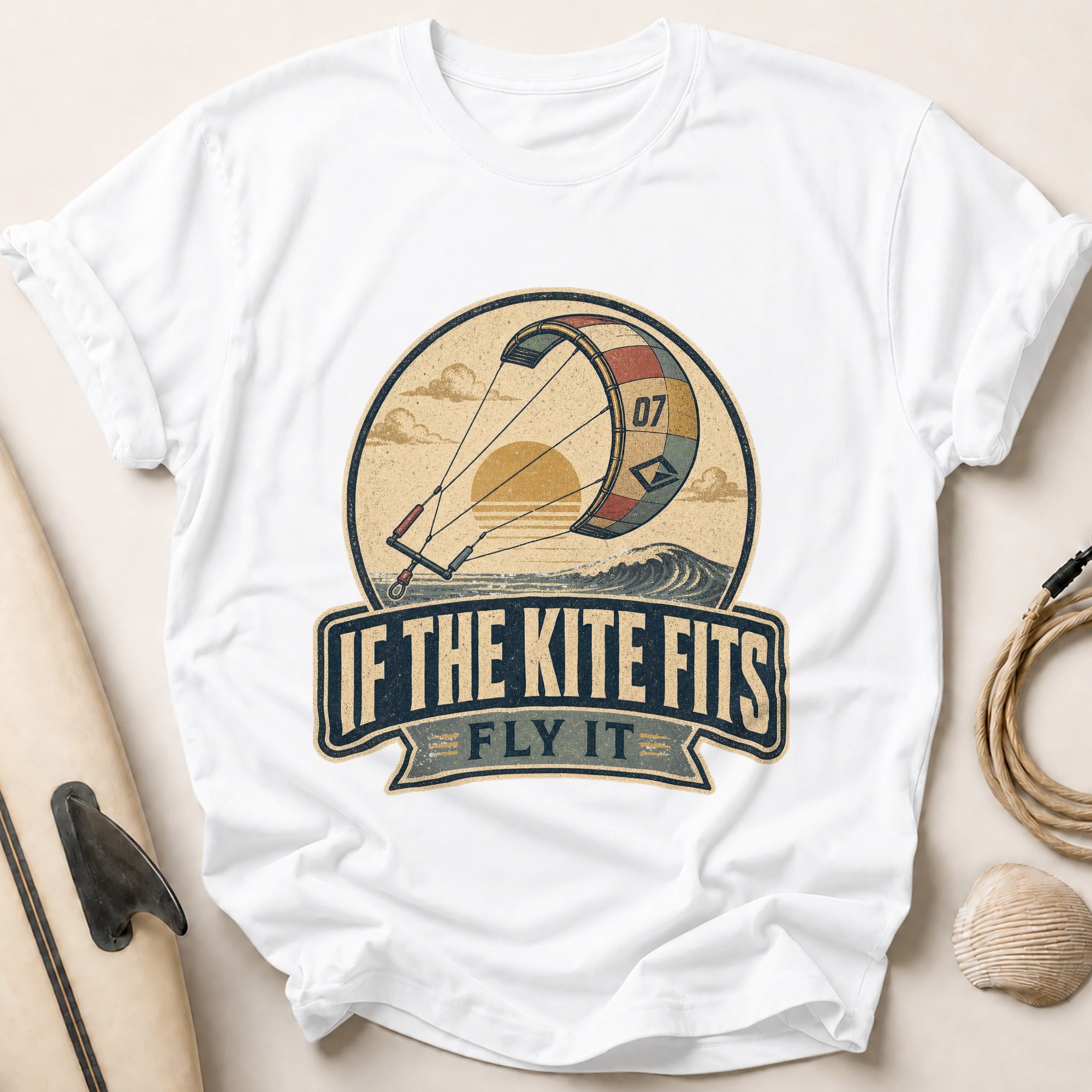 If The Kite Fits Tee - White