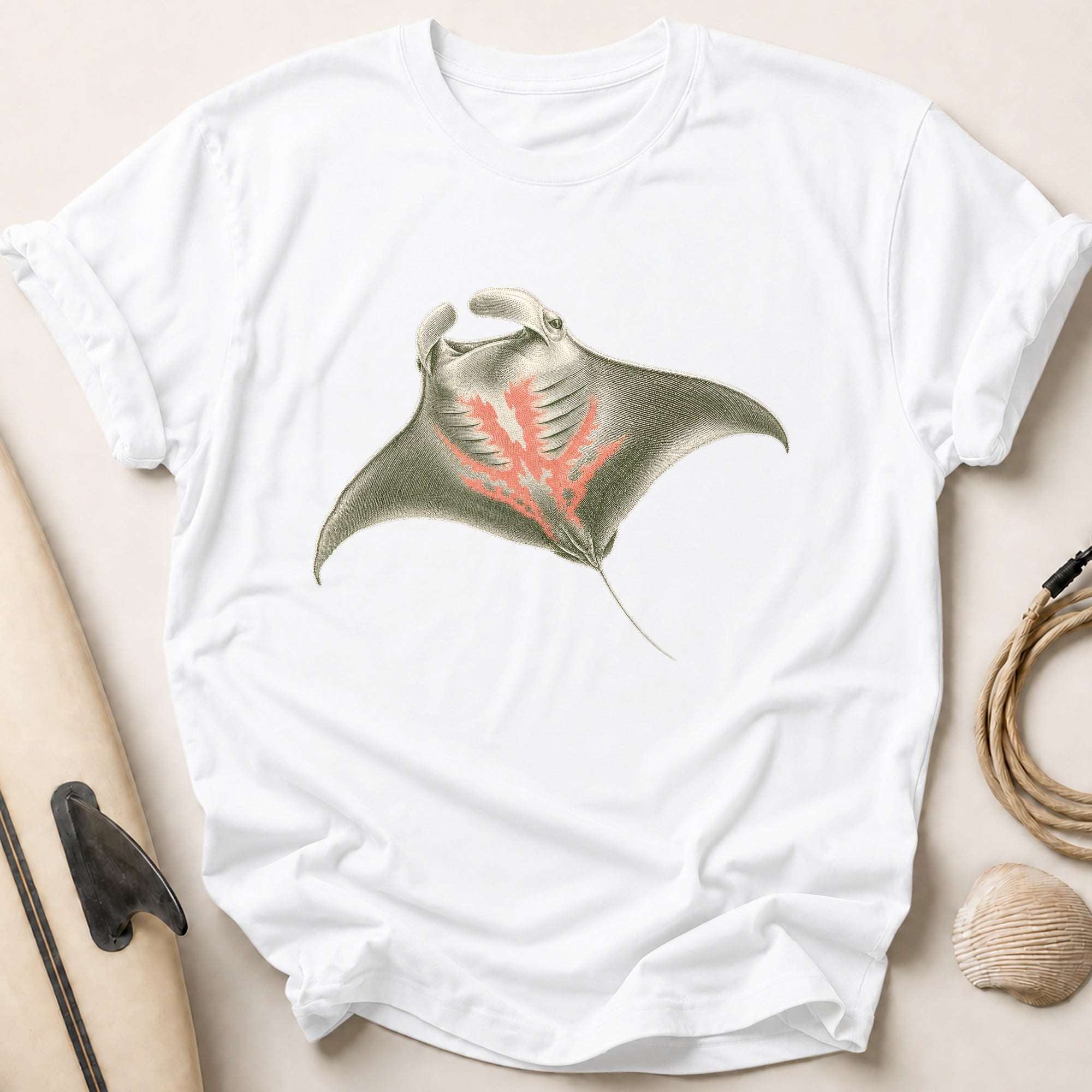Manta Gliding Tee - White