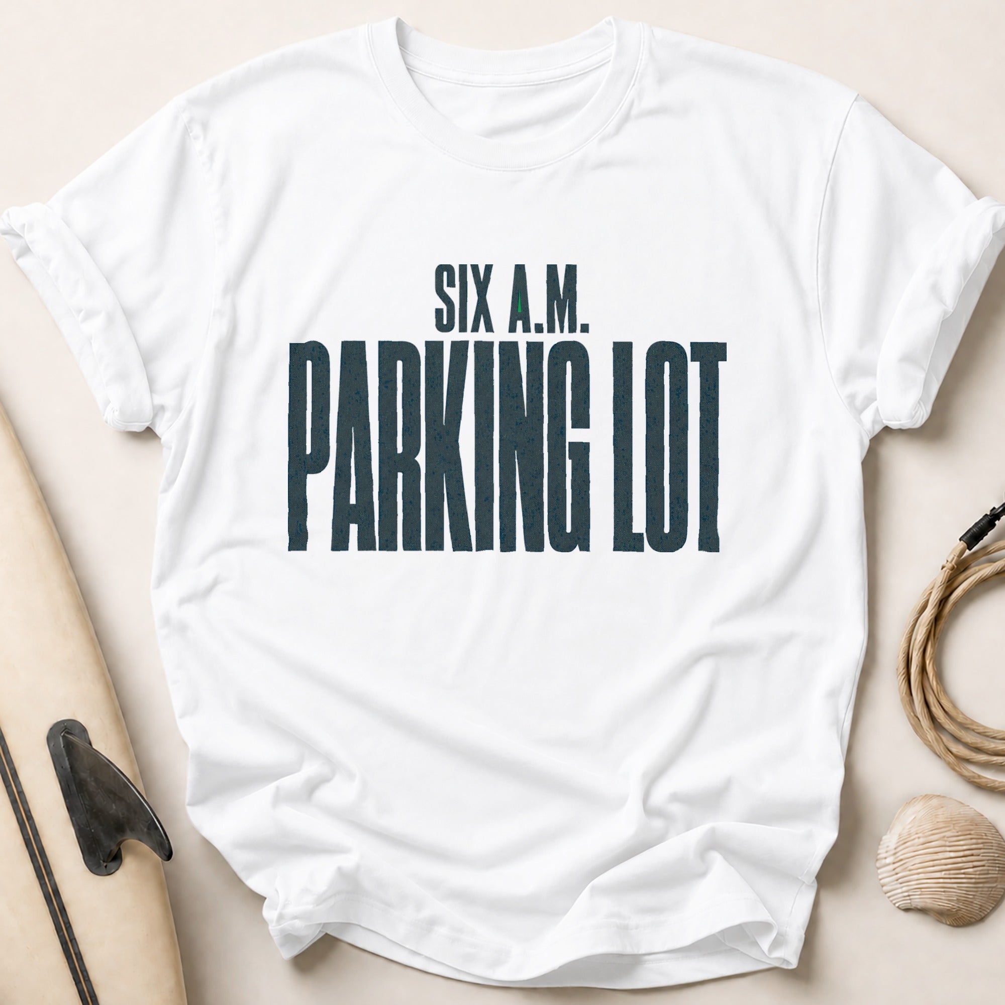 Six A.M. Parking Lot Tee - White