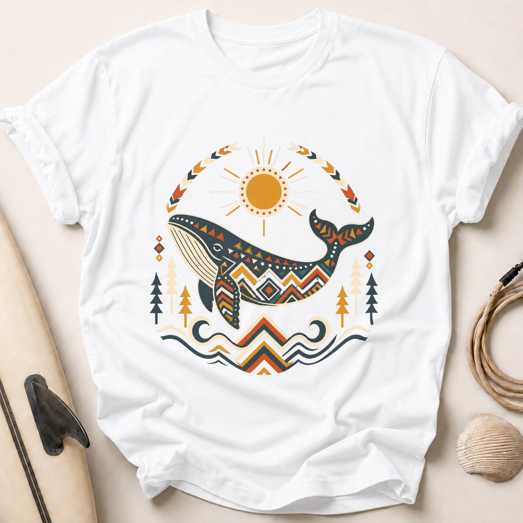 Spirit Whale Tee - White