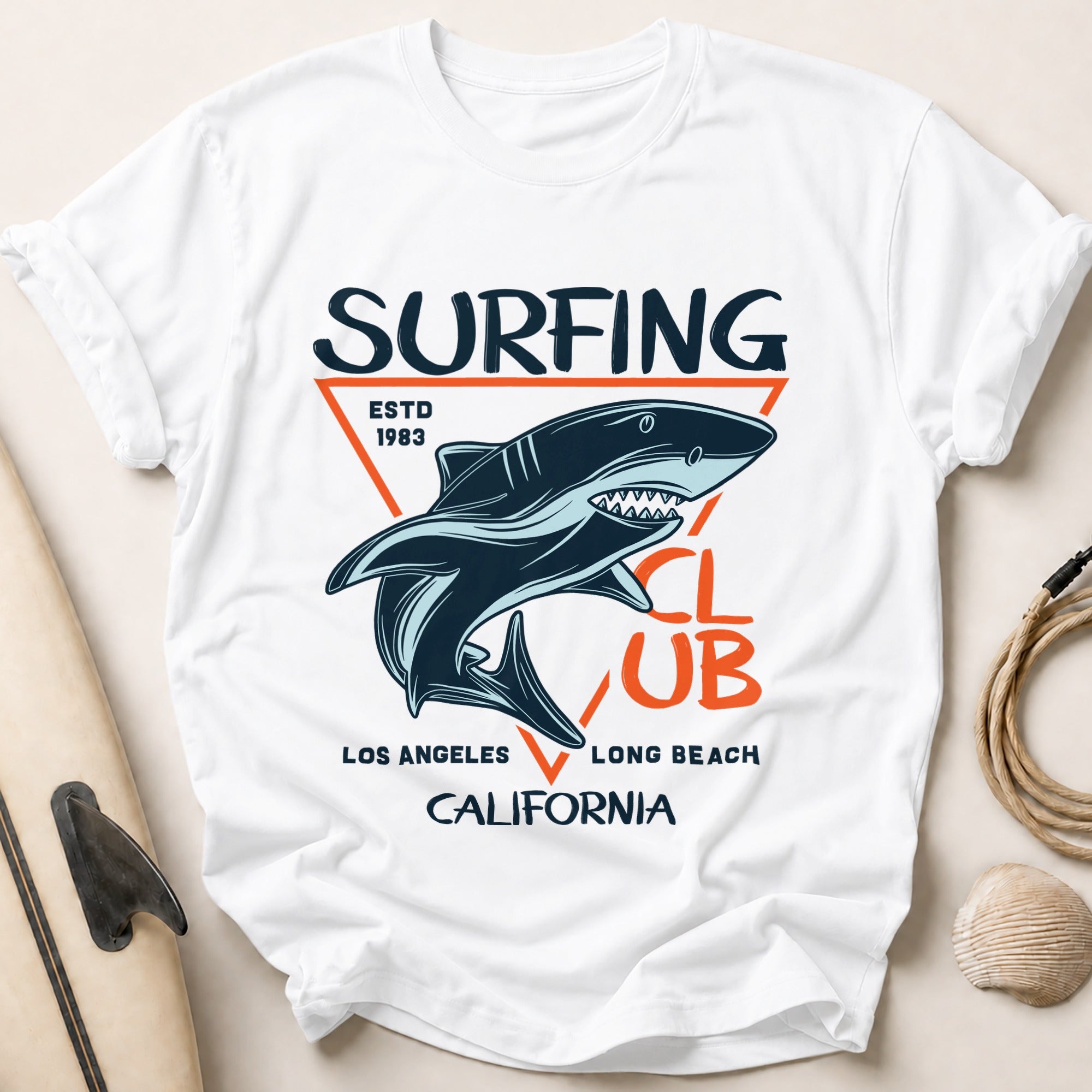 Surfing Estd 1983 Tee - White