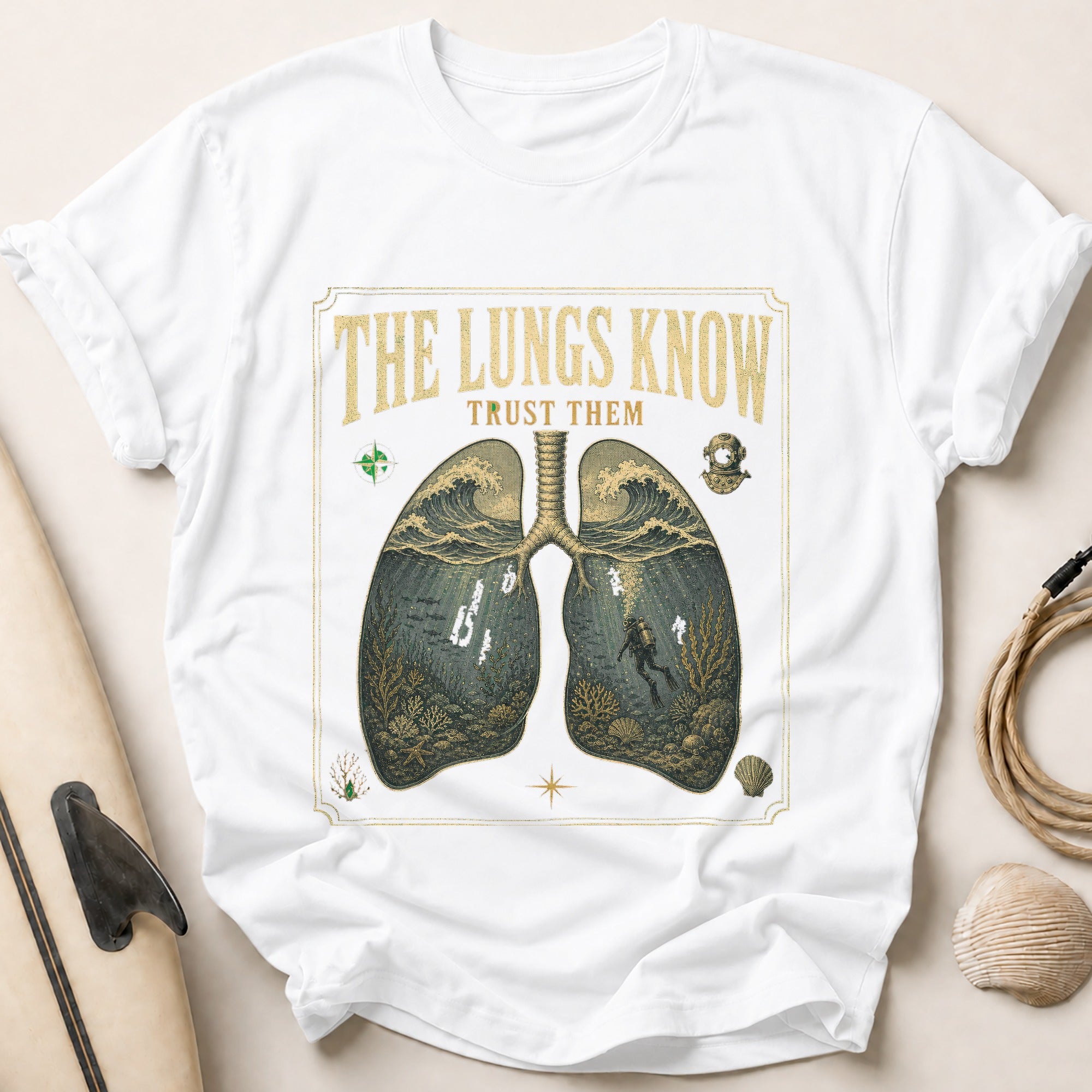The Lungs Know Tee - White