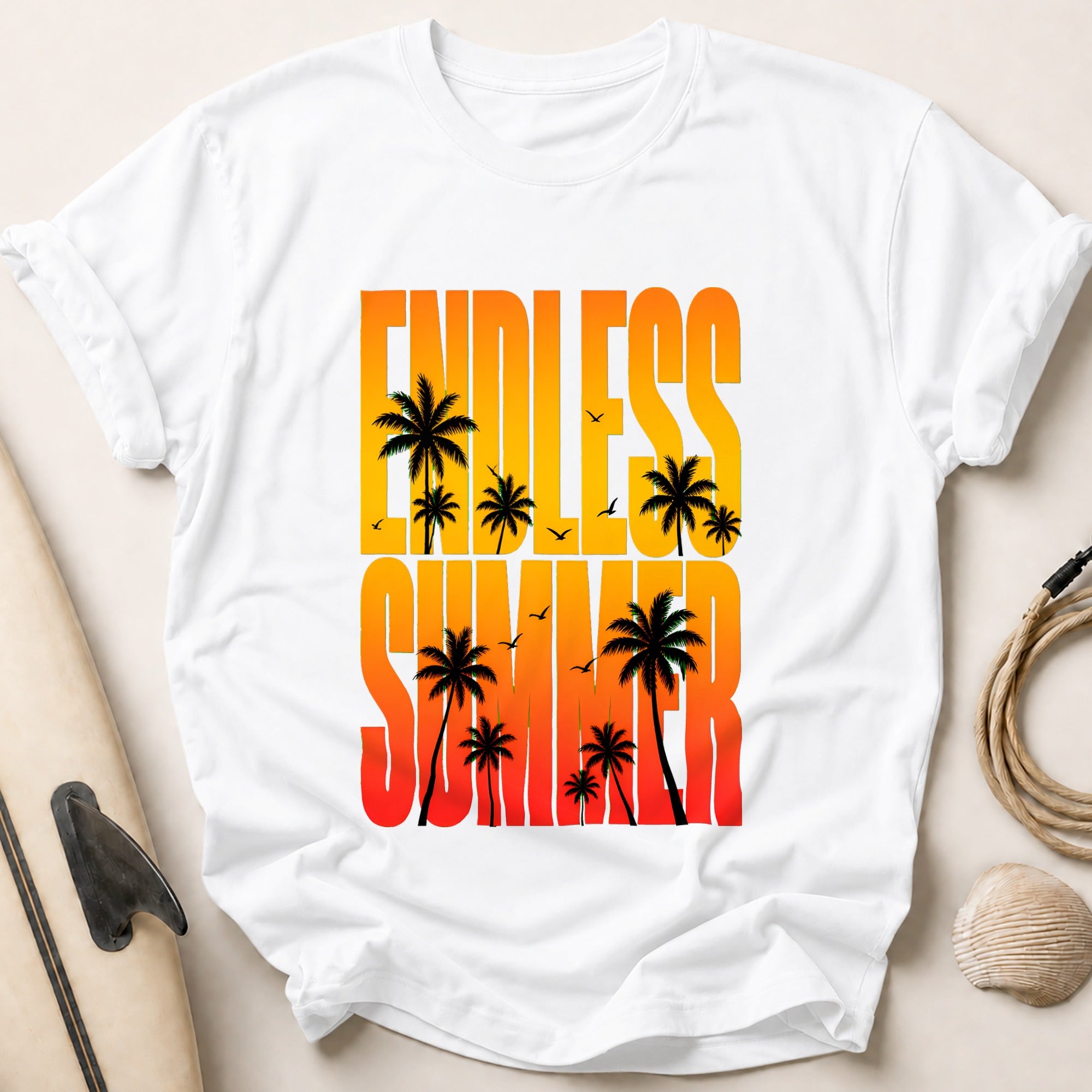 Mindless Swag Tropical Summer Funny Tee - White