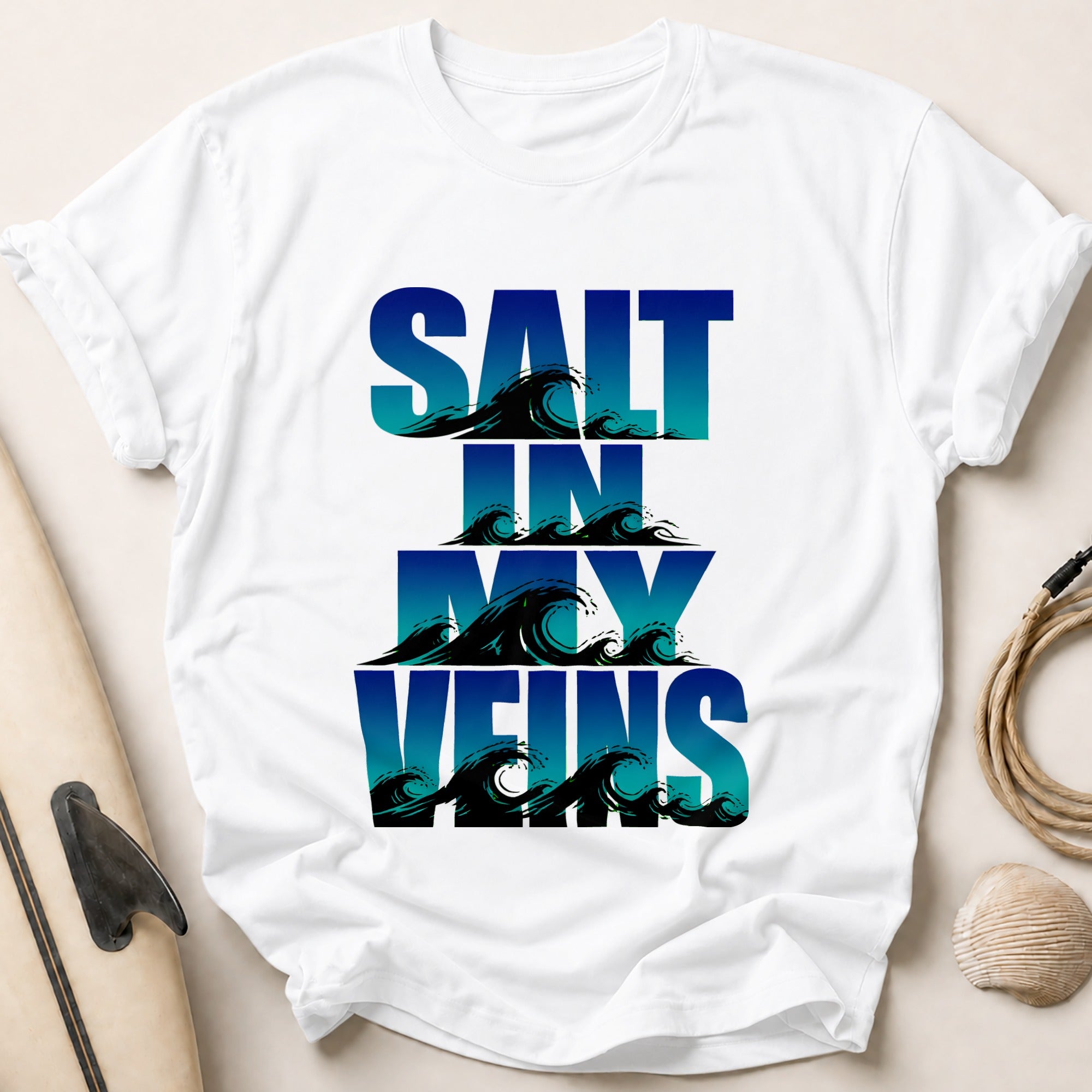Salt of my Vitals Funny Tee - White