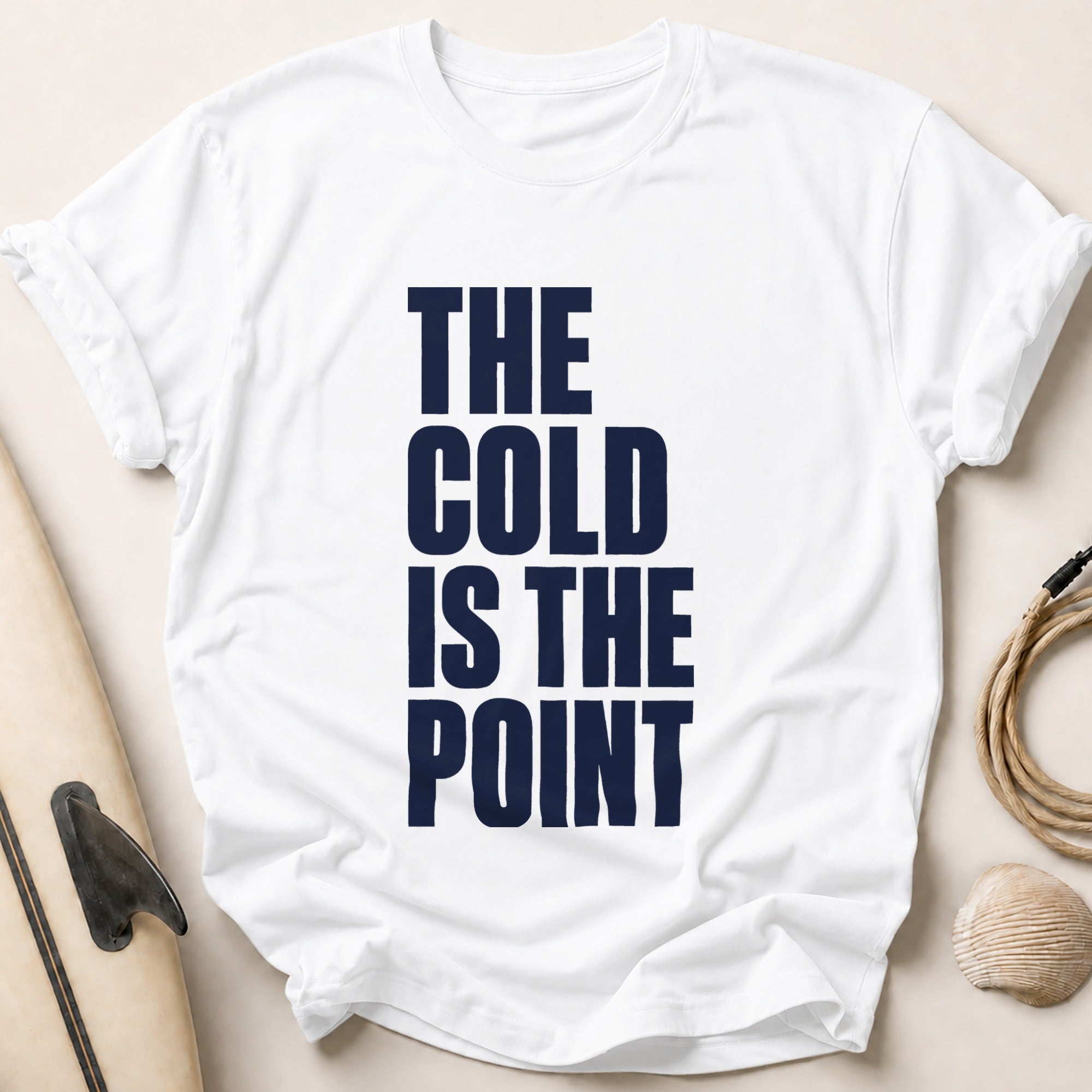 THE COLD IS THE POINT Tee - White