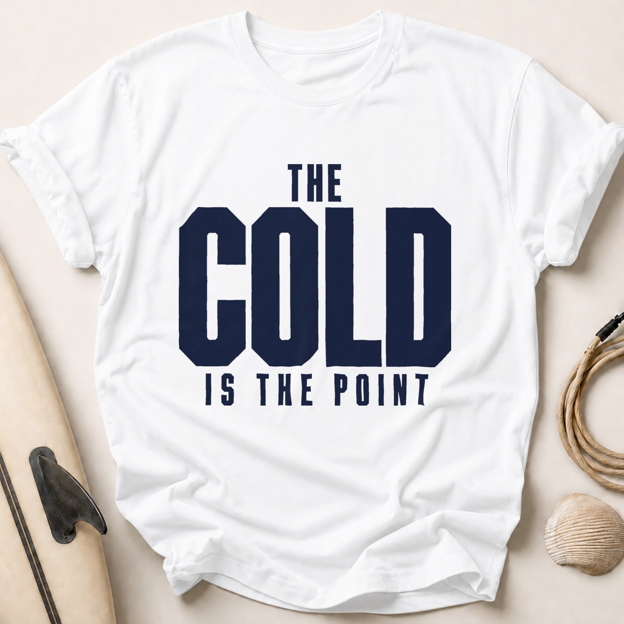THE COLD IS THE POINT III Tee - White