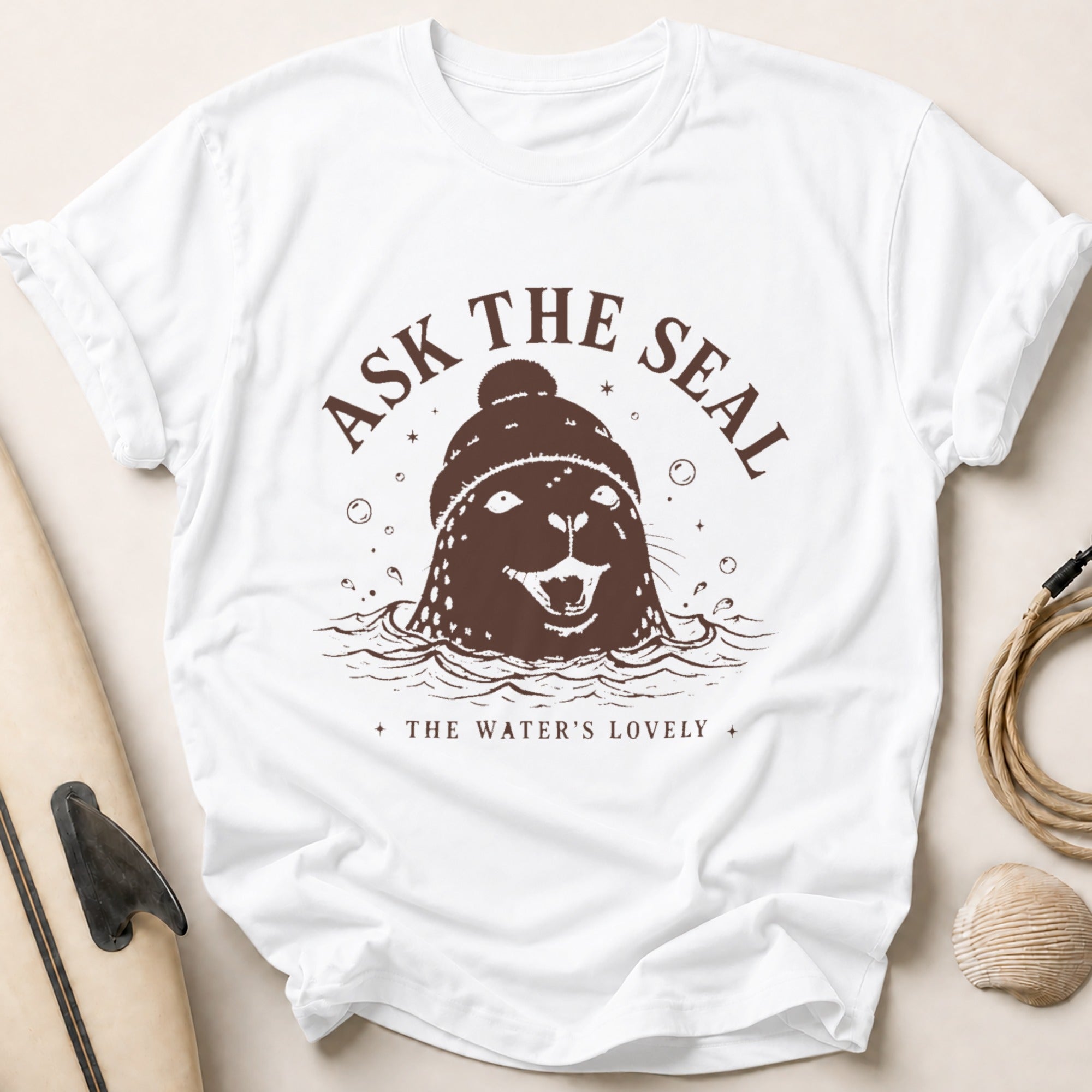 ASK THE SEAL Tee - White