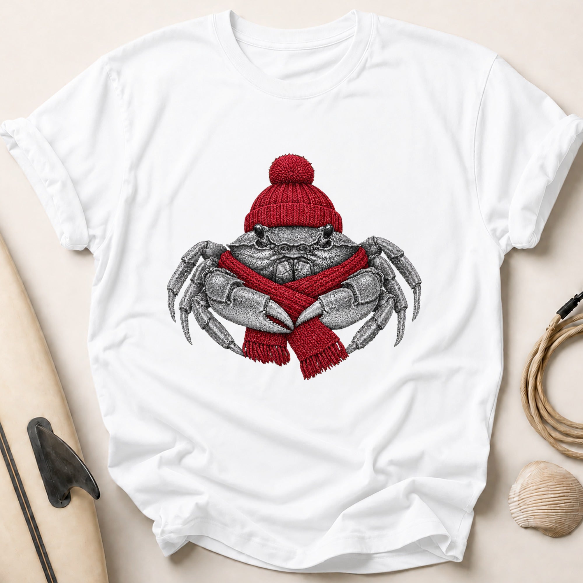 Cold Snap Crab Tee - White